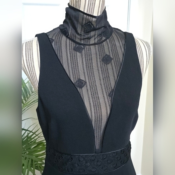 NWT Cinq a Sept Black Concordia Dress Size 8 - Picture 9 of 13